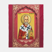Sankt Nikolaus Fleecedecke (Vorderseite)