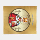 Sankt Nikolaus Fleecedecke (Vorderseite (Horizontal))