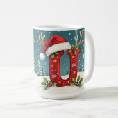 Sankt Nikolaus Hut Monogramm Anfangsbuchstabe U Fr Kaffeetasse (VorderseiteRechts)