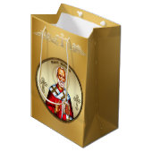 Sankt Nikolaus Mittlere Geschenktüte (Vorderseite Schrägansicht)