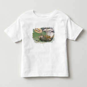 Sankt Nikolaus rettet ein Schiff vom Schiffbruch Kleinkind T-shirt