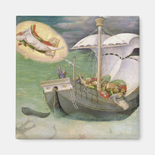 Sankt Nikolaus rettet ein Schiff vom Schiffbruch Magnet
