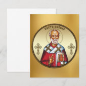 Sankt Nikolaus RSVP Karte (Vorne/Hinten)