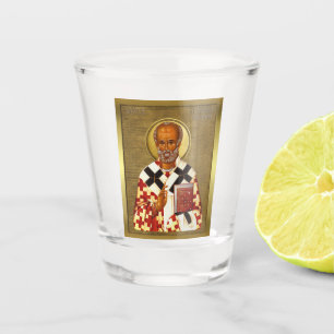 Sankt Nikolaus Schlüsselanhänger eng 1 Schnapsglas