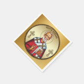 Sankt Nikolaus Serviette (Ecke)