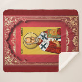Sankt Nikolaus Sherpadecke (Vorderseite (Horizontal))