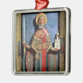 Sankt Nikolaus von Mozhaisk, Yaroslavl Schule Ornament Aus Metall (Links)