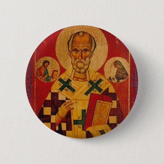 Sankt Nikolaus von Myra Button (Vorderseite)