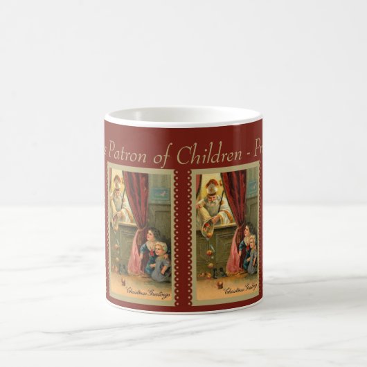 Sankt Nikolaus von Myra mit Kindern Kaffeetasse (Mittel)