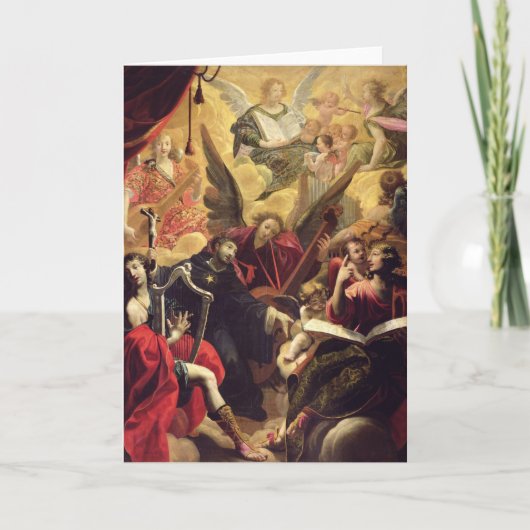 Sankt Nikolaus von Tolentino Feiertagskarte (Vorderseite)