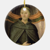 Sankt Nikolaus von Tolentino (Platte) Keramikornament (Hinten)