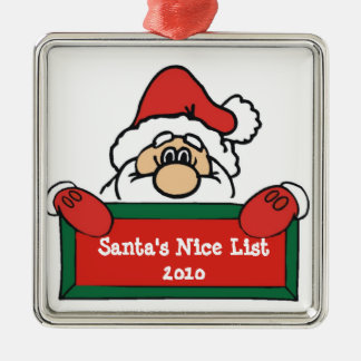 Sankt Nizza Listen-Weihnachtsbaum-Verzierung Ornament Aus Metall