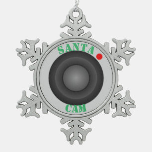 Sankt-Nocken-Verzierung Schneeflocken Zinn-Ornament
