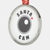 Sankt-Nocken-Weihnachtsverzierung Silbernes Ornament (Links)