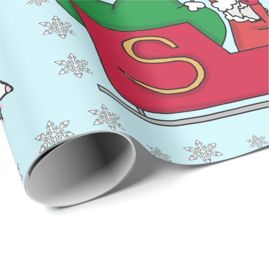 Sankt-Opossums Geschenkpapier (Rolleneckpunkt)