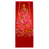 Sankt-Orang-Utan Weihnachten Geschenktüte Für Weinflaschen (Rückseite)