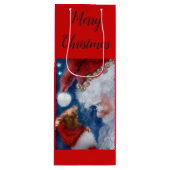 Sankt-Orang-Utan Weihnachten Geschenktüte Für Weinflaschen (Vorderseite)
