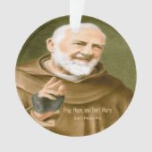 Sankt Padre Pio Ornament (Vorderseite)