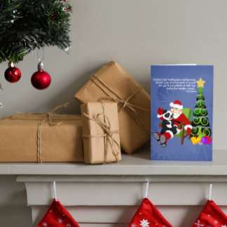 Sankt-Panda Feiertagskarte