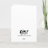 Sankt-Panda Feiertagskarte (Rückseite)