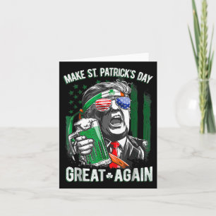 Sankt Patrick's Day wieder großartig lustig Trump Karte