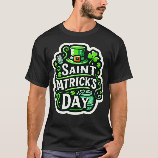 Sankt Patricks Tag 1 T-Shirt (Vorderseite)