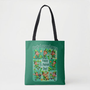 Sankt Patricks Tag Spaß Anbetungswürdige "Party-Le Tasche
