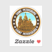 Sankt Petersburg Aufkleber (Blatt)