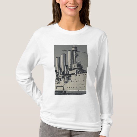 Sankt Petersburg, Cruiser Aurora T-Shirt (Vorderseite)