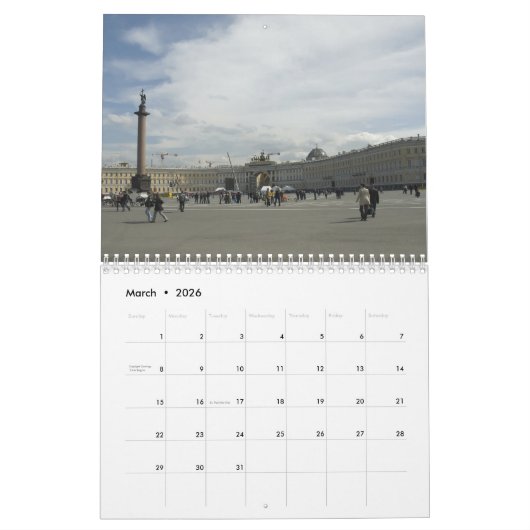 Sankt Petersburg Kalender (Mär 2026)