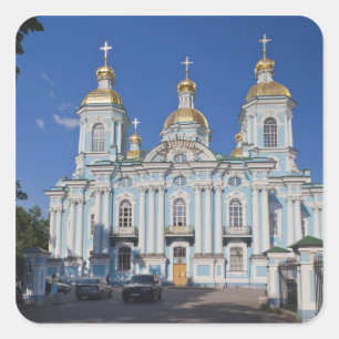 Sankt Petersburg, Mariinski, Nikolski-Kathedrale Quadratischer Aufkleber