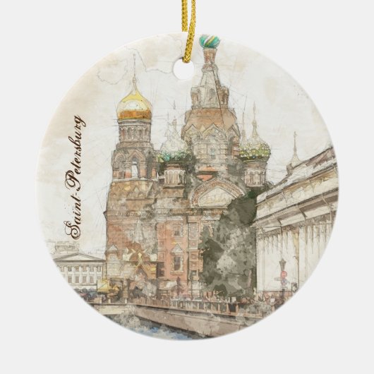 Sankt-Petersburg, Russland Keramik Ornament (Vorne)
