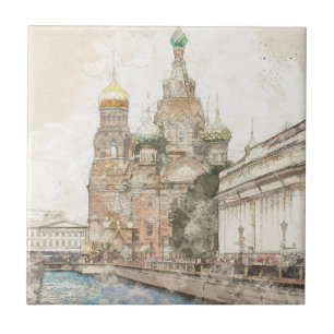 Sankt Petersburg Russland Keramik Tile - Ikonische Fliese