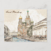 Sankt-Petersburg, Russland Postkarte (Vorderseite)
