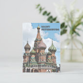 Sankt Petersburg, Russland Postkarte (Stehend Vorderseite)
