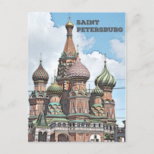 Sankt Petersburg, Russland Postkarte (Vorderseite)