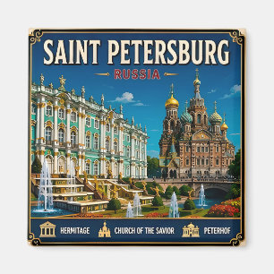 🏛️ Sankt Petersburg Russland Reise Erinnerung Ges Magnet