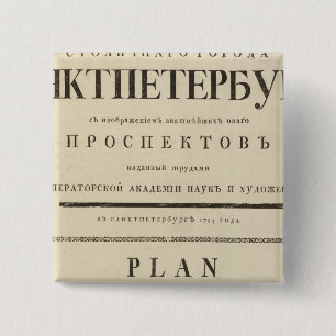 Sankt Petersburg, Russland Titel Seite Button