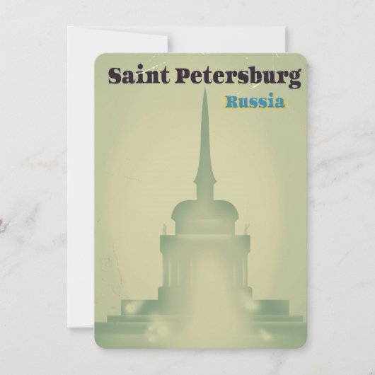 Sankt Petersburg - Russland - Vintager Reiseausdru (Vorderseite)