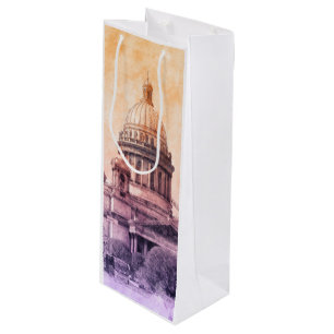 Sankt Petersburg Russland Weinbeutel - Elegant Geschenktüte Für Weinflaschen