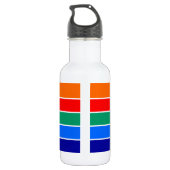 Sankt Petersburger Fahne Freiheit Flasche Edelstahlflasche (Rückseite)