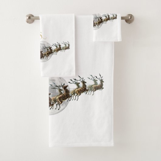 Sankt Pferdeschlitten-Fahrt Badhandtuch Set (Insitu)