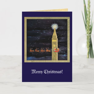 Sankt Pferdeschlitten Feiertagskarte