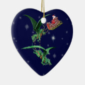 Sankt Pferdeschlitten mit Drachen Keramikornament (Rechts)