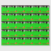 Sankt Pferdeschlitten-Packpapier Geschenkpapier (Flach)
