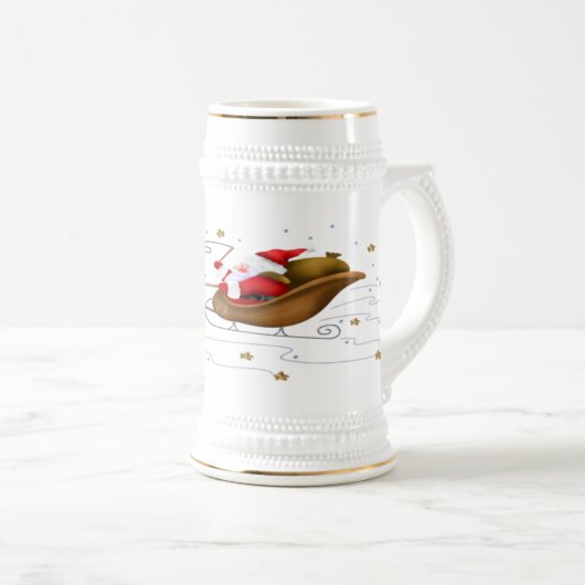 Sankt Pferdeschlitten - Stein Bierglas (VorderseiteRechts)