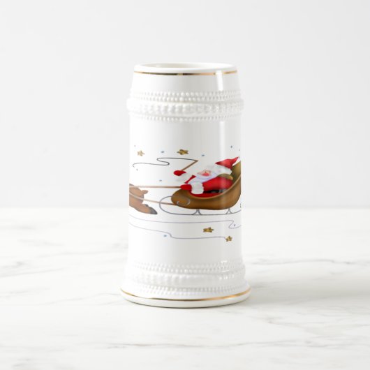 Sankt Pferdeschlitten - Stein Bierglas (Mittel)