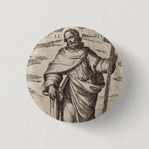 Sankt Philippus einer der Zwölf Apostel Button