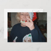 Sankt Plätzchen Feiertagspostkarte (Vorne/Hinten)