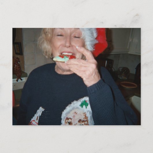 Sankt Plätzchen Feiertagspostkarte (Vorderseite)